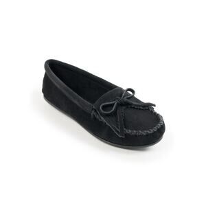 Minnetonka Women's Black Kilty Moc Moccasins Size 11 New